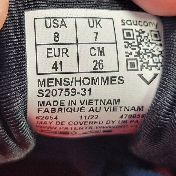 Saucony Triumph 20 Men's 8 Ocean Blue Redrock Running Shoes  US S20759-31 - Picture 11 of 11